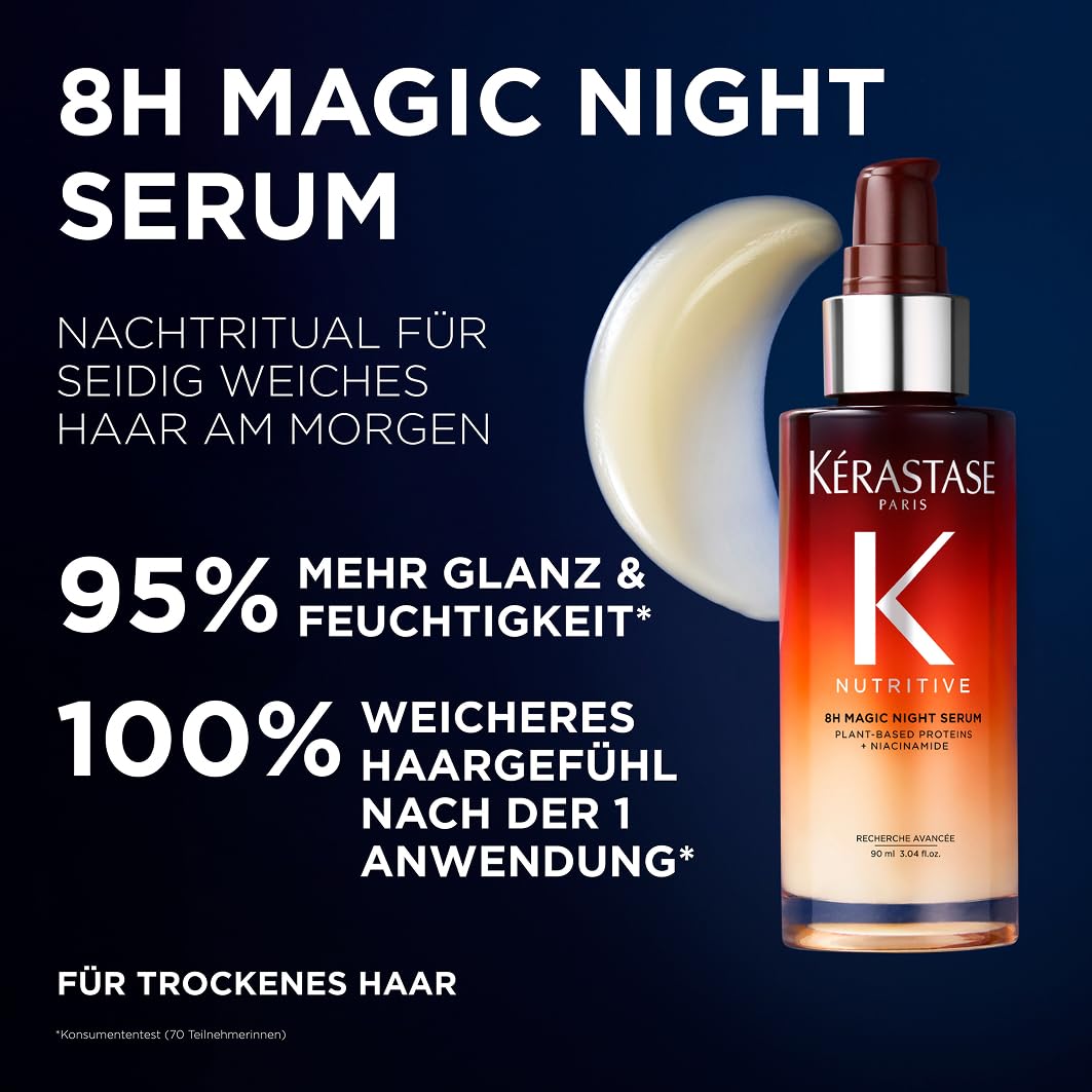 Kérastase Nutritive 8H Magic Night Serum, Nachtserum für normales bis leicht trockenes Haar