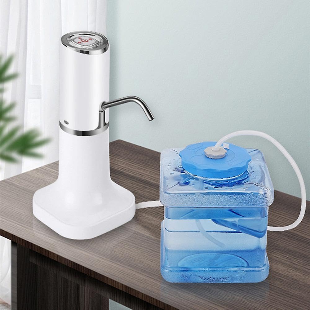JOYHAPPST Water Bottle Pump Electric Water Dispenser Portable Electric Automatic Water Pump Bucket Bottle Dispenser Usb Rechargeable