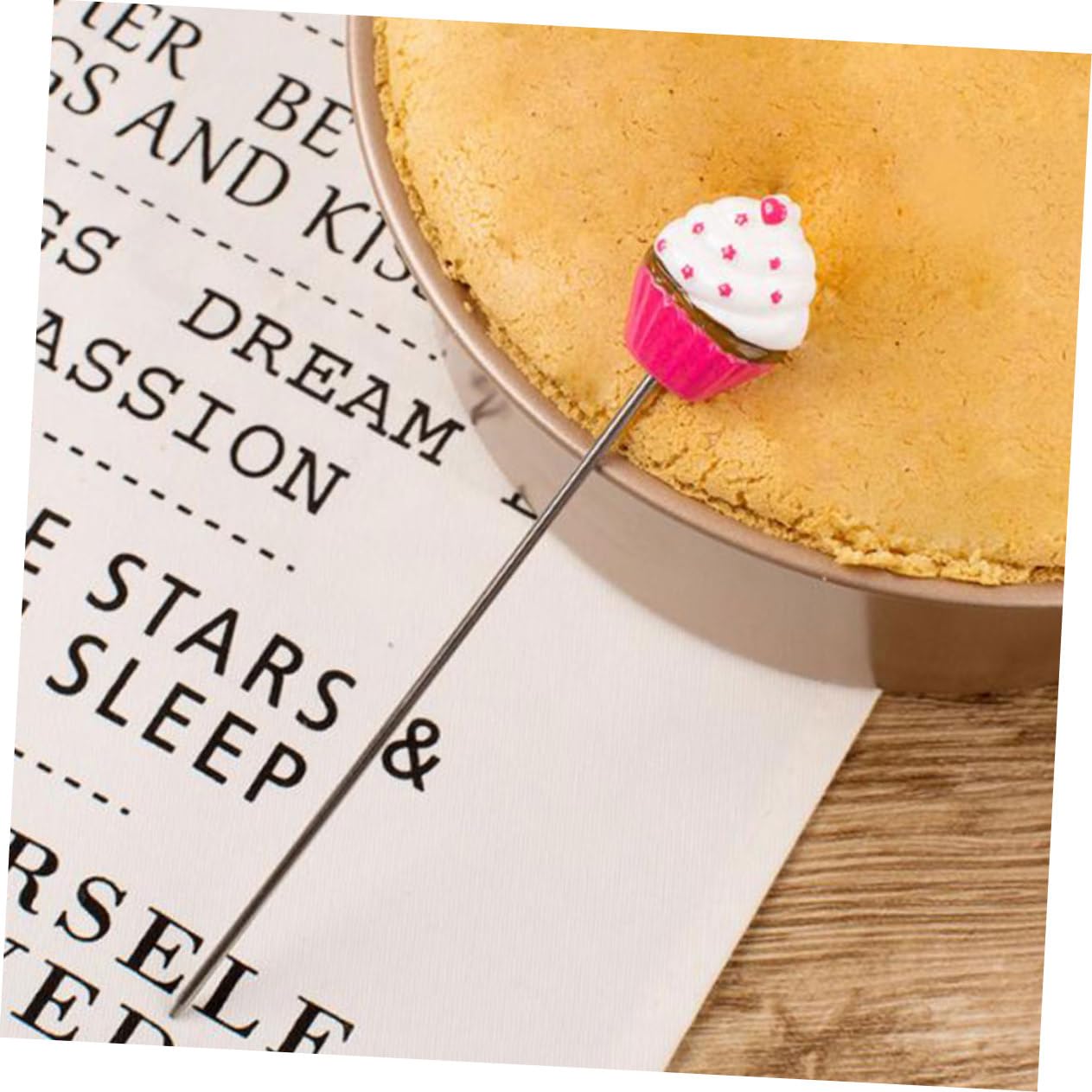 DECHOUS Baking Tool Set Stainless Steel Cake Tester Pin for Cupcake Biscuit Muffin Doneness Testing