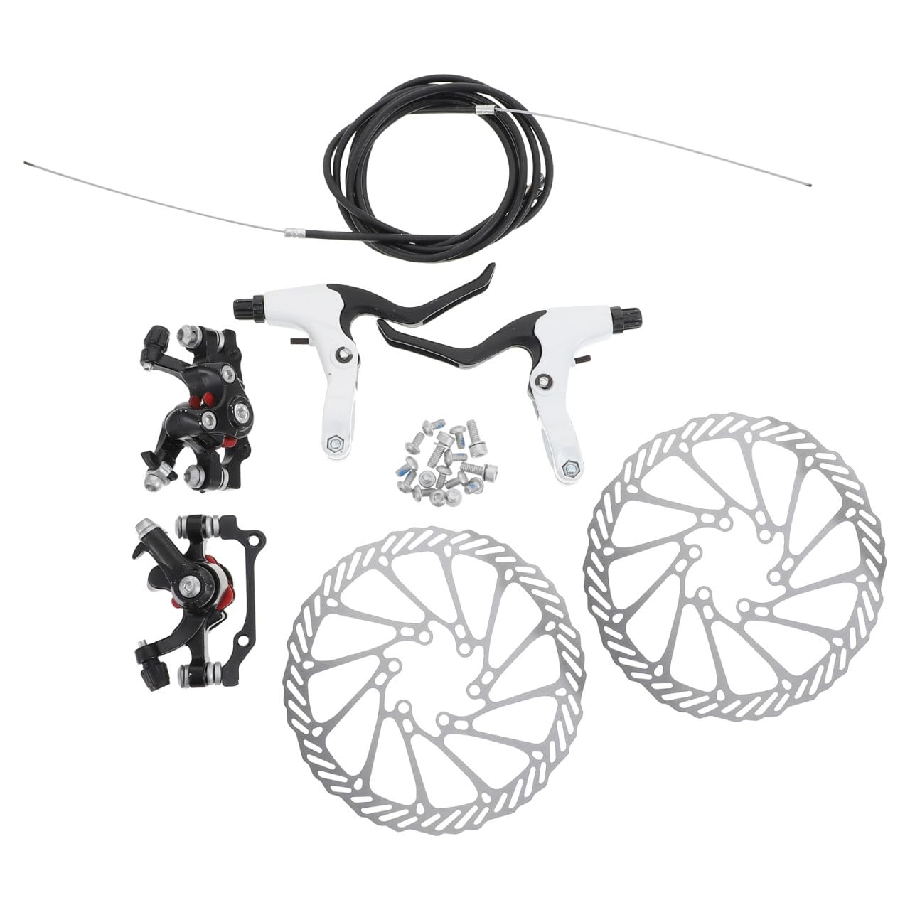 Anneome Fahrradbremszubehör Bremsbeläge Scheibenbremse Fahrrad Bremsen Satz Hydraulisch Metall Kunststoff Langlebig für Mountainbike