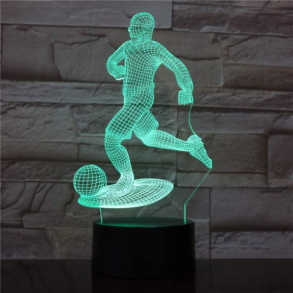 Veilleuse LED, mini lampe de table dans la chambre à coucher, veilleuse 3D, lumière LED rechargeable au toucher coloré créatif