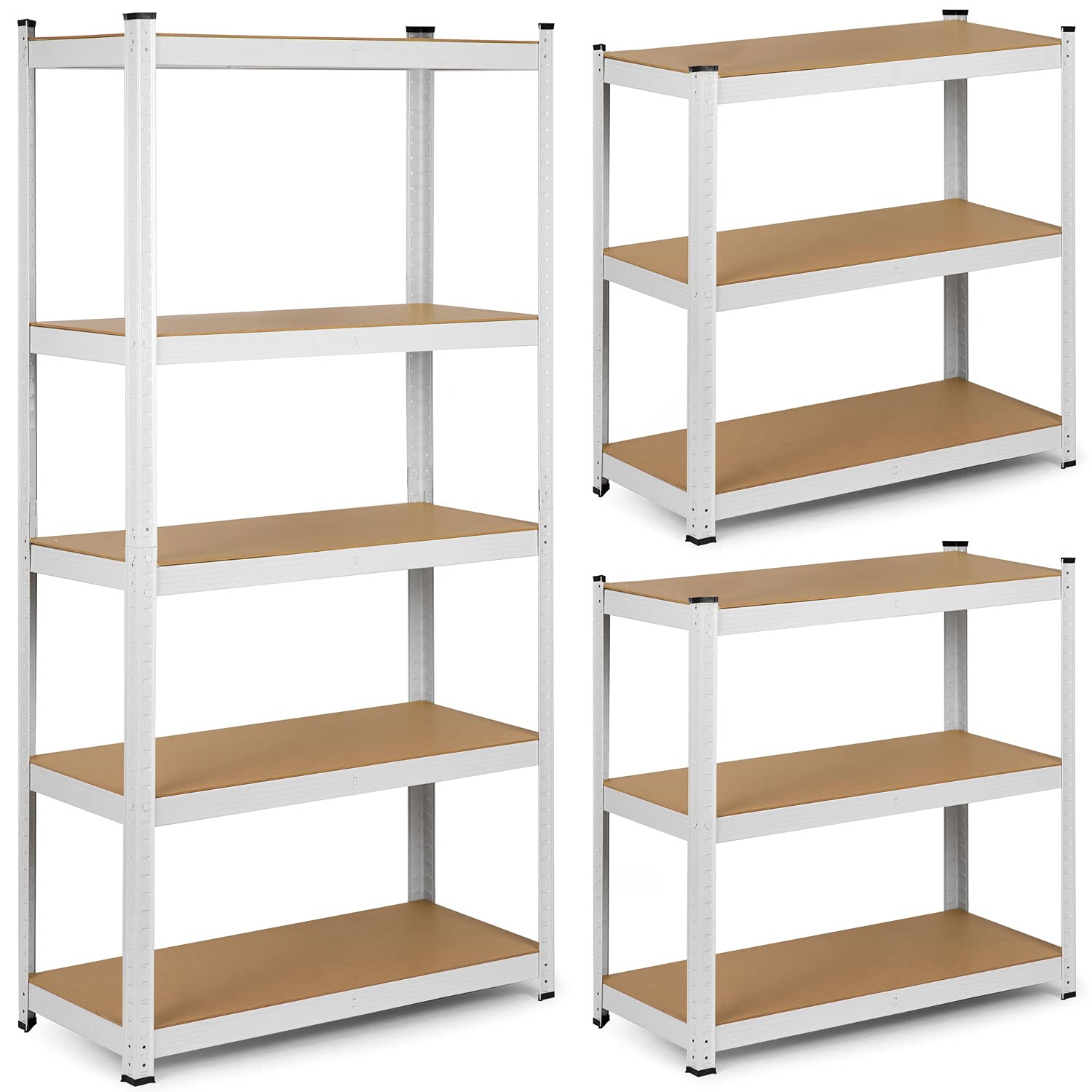 Humberg Scaffalatura resistente a 5 ripiani in MDF 180 x 90 x 30 cm 4844
