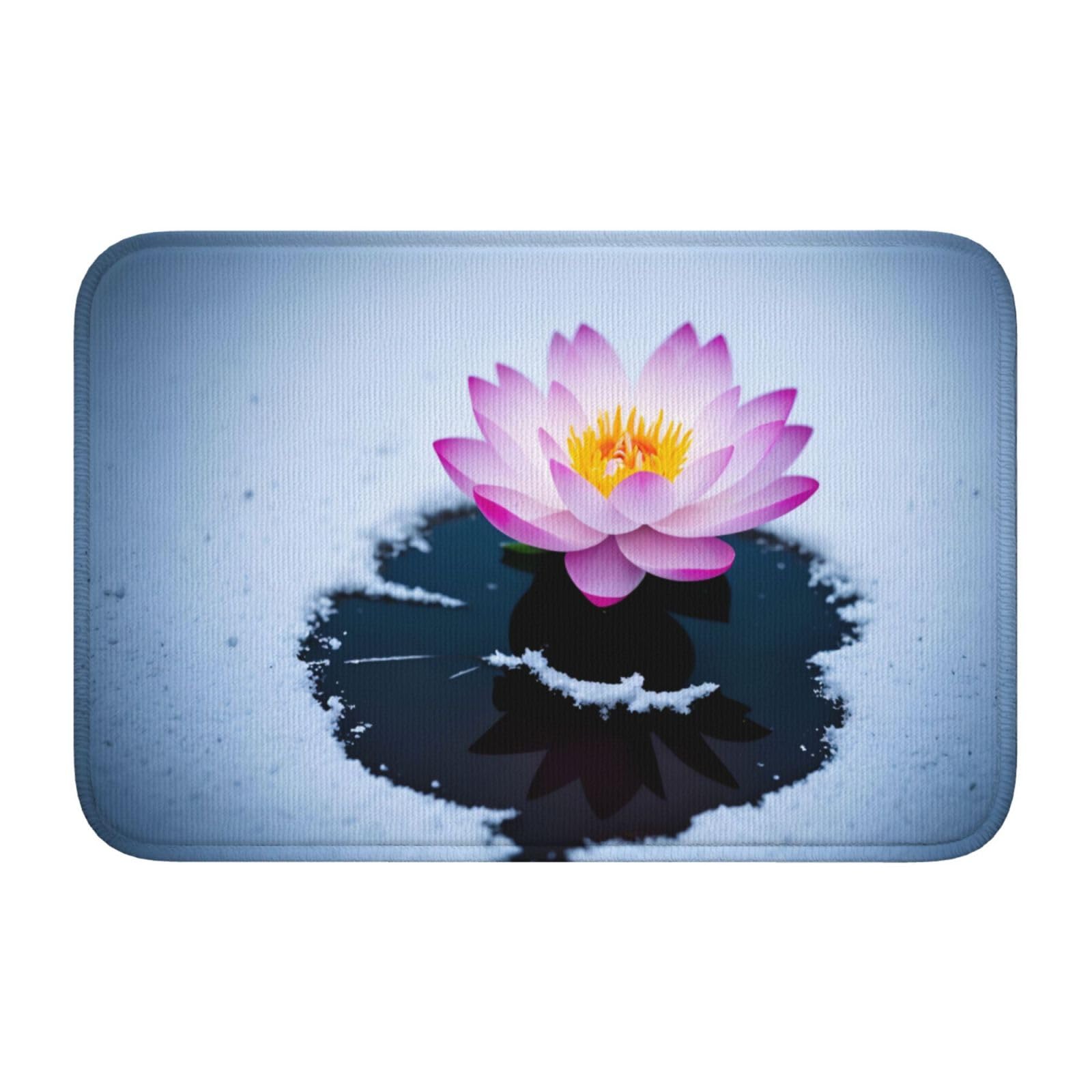 Tapis de sol Snow Lotus idéal pour l'entrée et le salon chaleureux