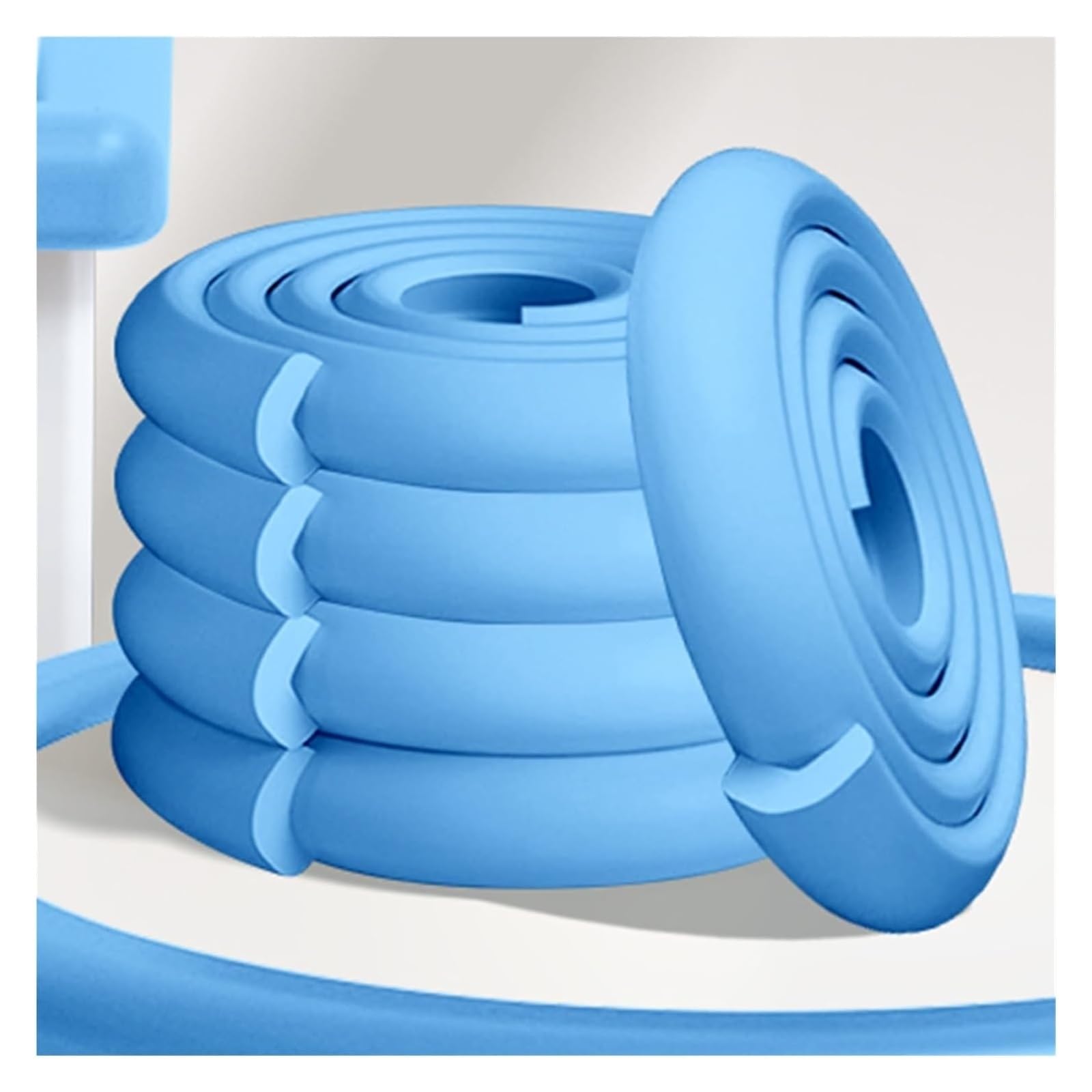Bandes de sécurité en Mousse, Bandes Anti-Collision, Protection d'angle pour Marge/Marron/5 m/16,4 pi
