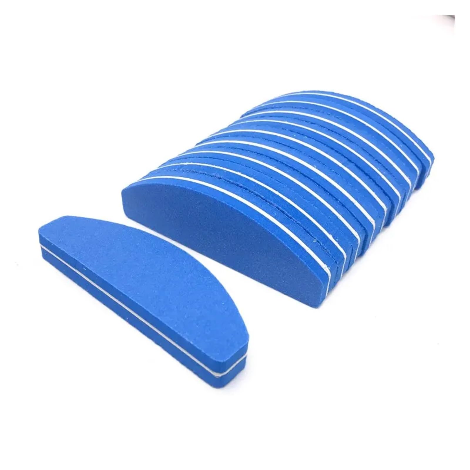 spugne abrasive, carta vetrata asciutta e bagnata, 10 pezzi Mini lime for unghie in spugna, lucidanti, leviganti, manicure, blocco for la cura delle unghie.(Blue)