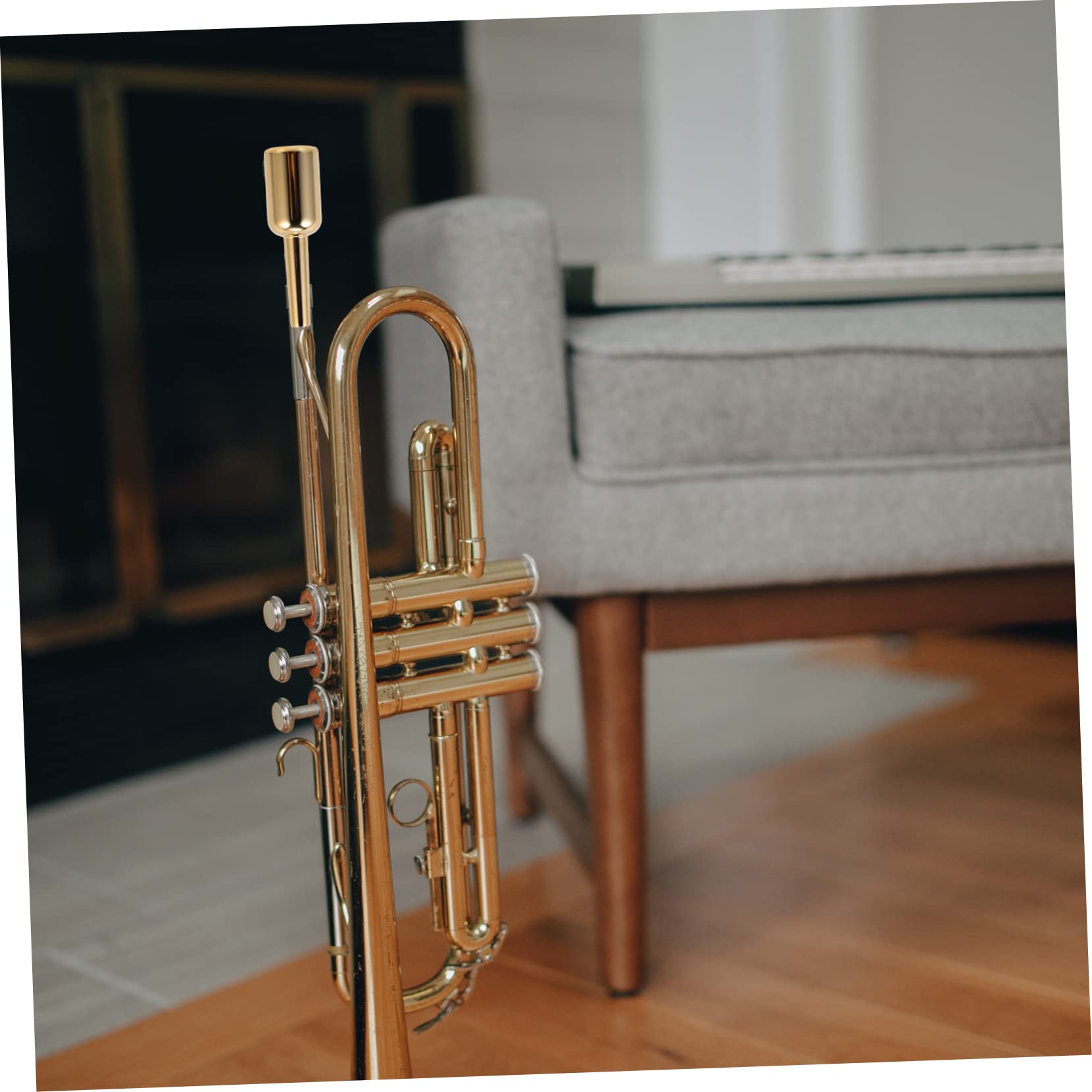 Bocchino per Tromba Placcato Oro 3c Accessorio Musicale Finitura Duratura e Sensazione per Professionisti e Principianti