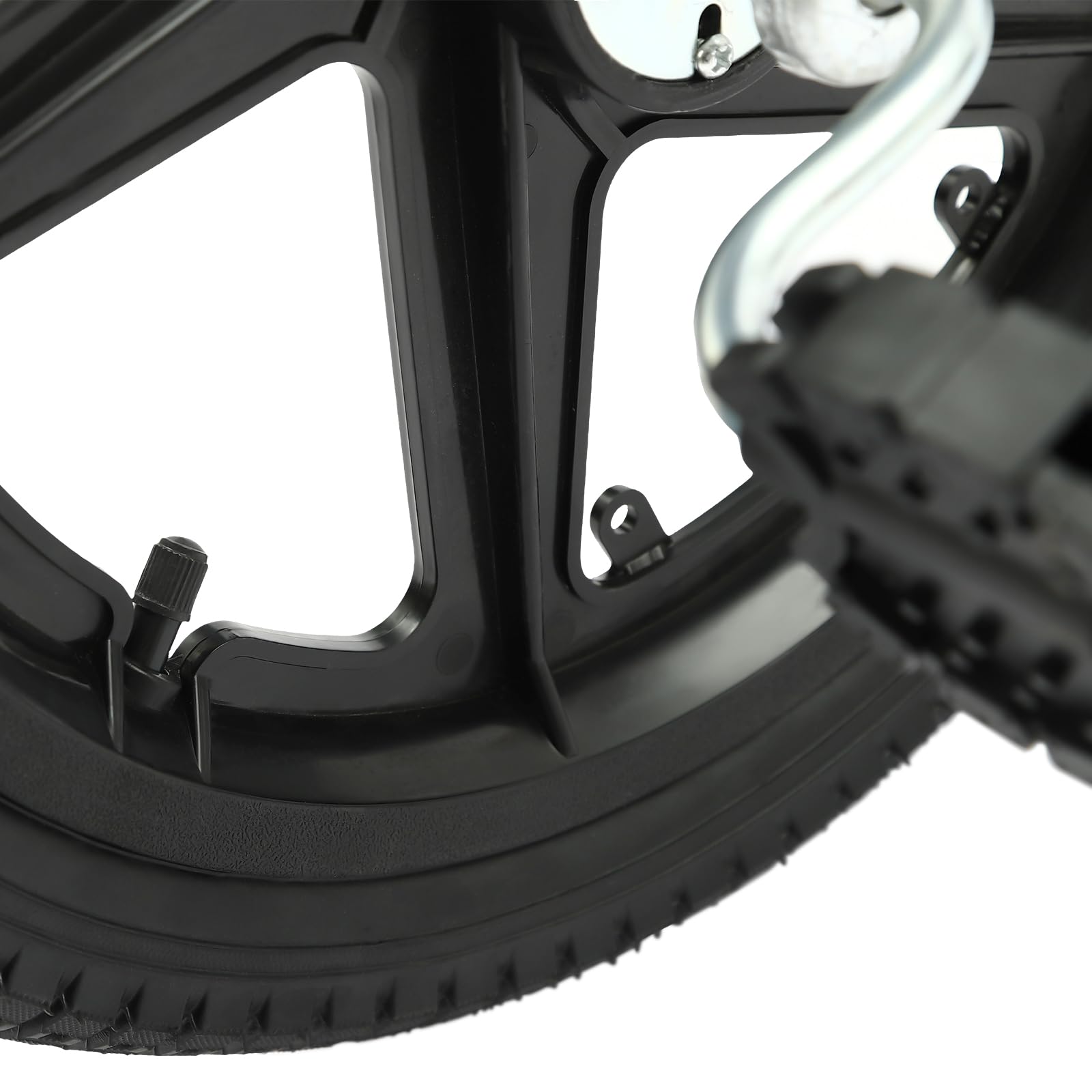Drift Scooter, Hierro, Rueda Delantera de 16 pulgadas Diámetro de la Rueda Delantera, 100 kg Capacidad de Carga Triciclo Niños Crazy Cart Rueda Trasera con Luces (Fibra de Carbono Negro)