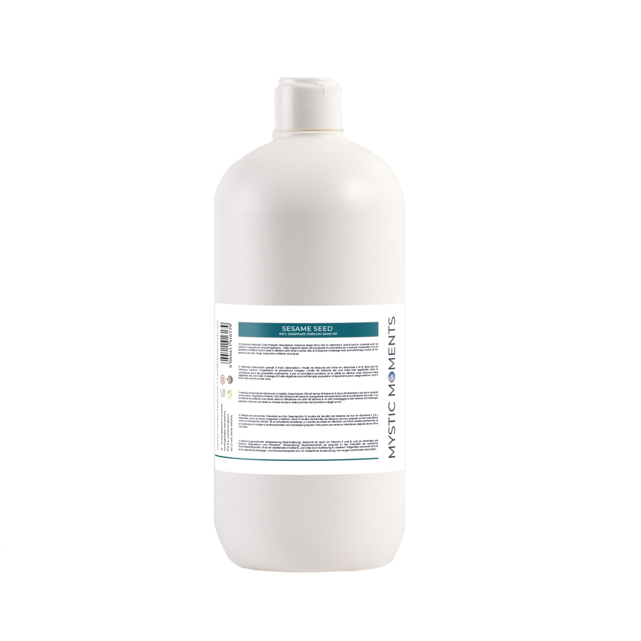 Mystic Moments L‘Huile de Sésame - 1 Litre - 100% Pure