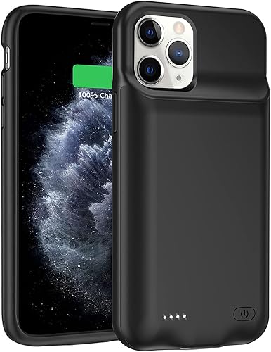 Funda de batería para iPhone 11 Pro Max, funda de carga portátil recargable de alta capacidad de 10000 mAh compatible con iPhone 11 Pro Max (6.5