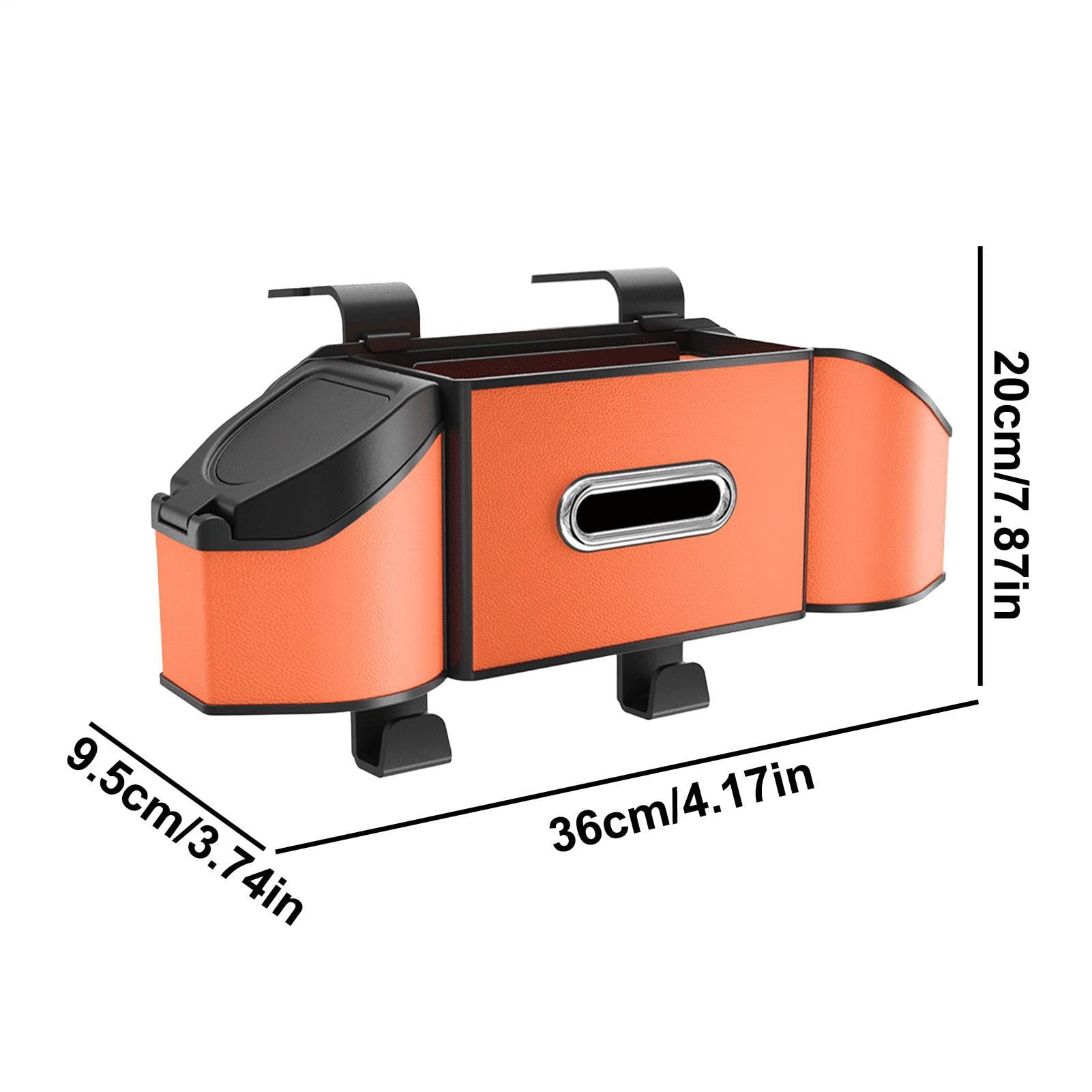 Borsa organizer per sedile posteriore per auto, impermeabile, in pelle PU | Organizer pieghevole multiuso per sedile auto multi-tasca accessori per auto
