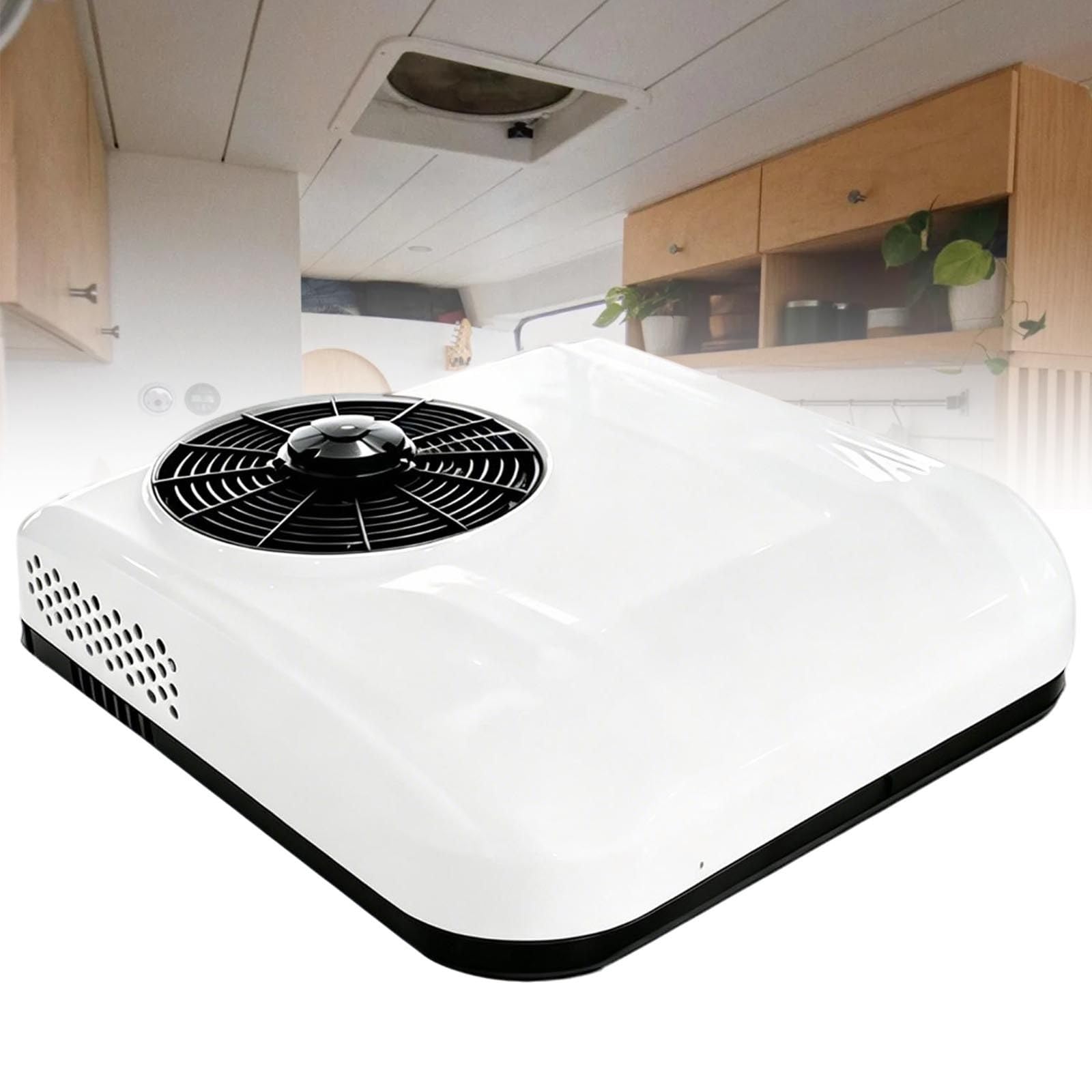 Niski Klimatyzator Dachowy 12V/24V z Chłodzeniem i Grzaniem White-24V
