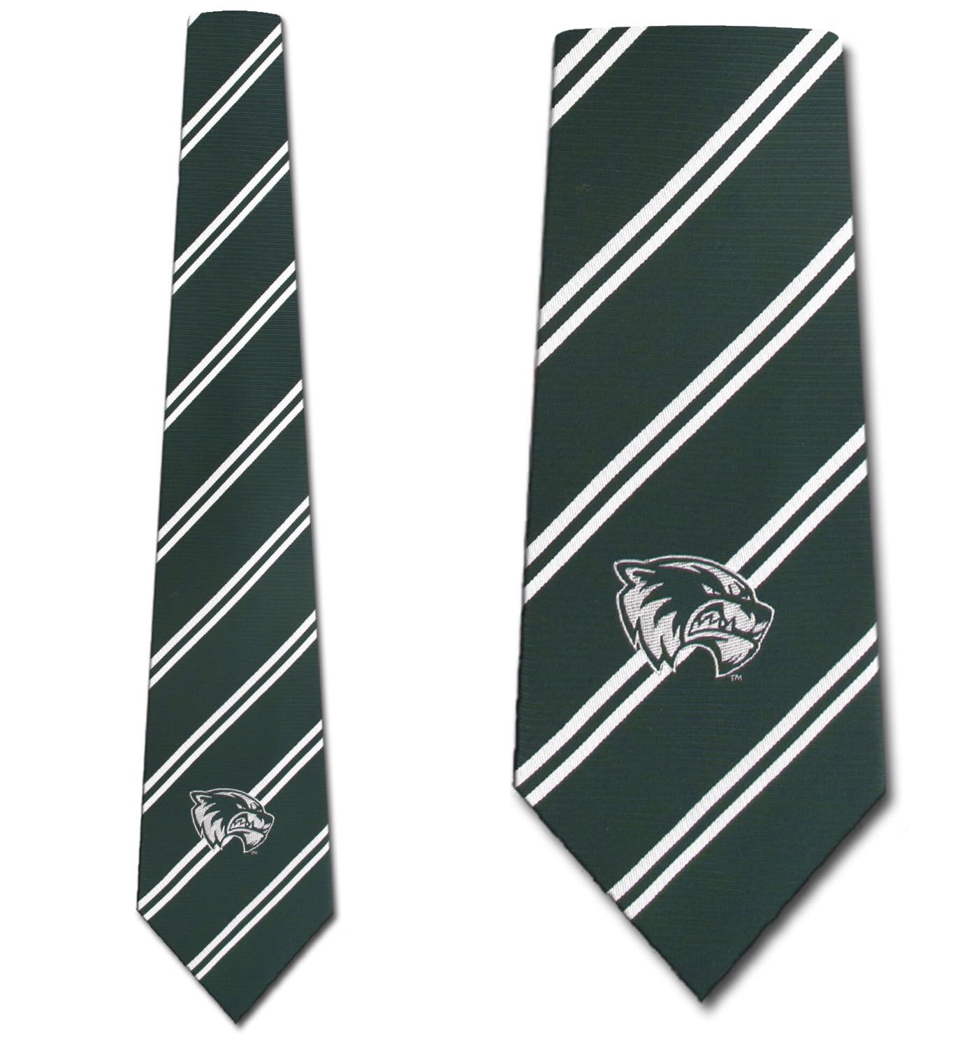 Eagles Wings Utah Valley Stripe Necktie Wolverines Tie for Men College Neckties Sports Ties