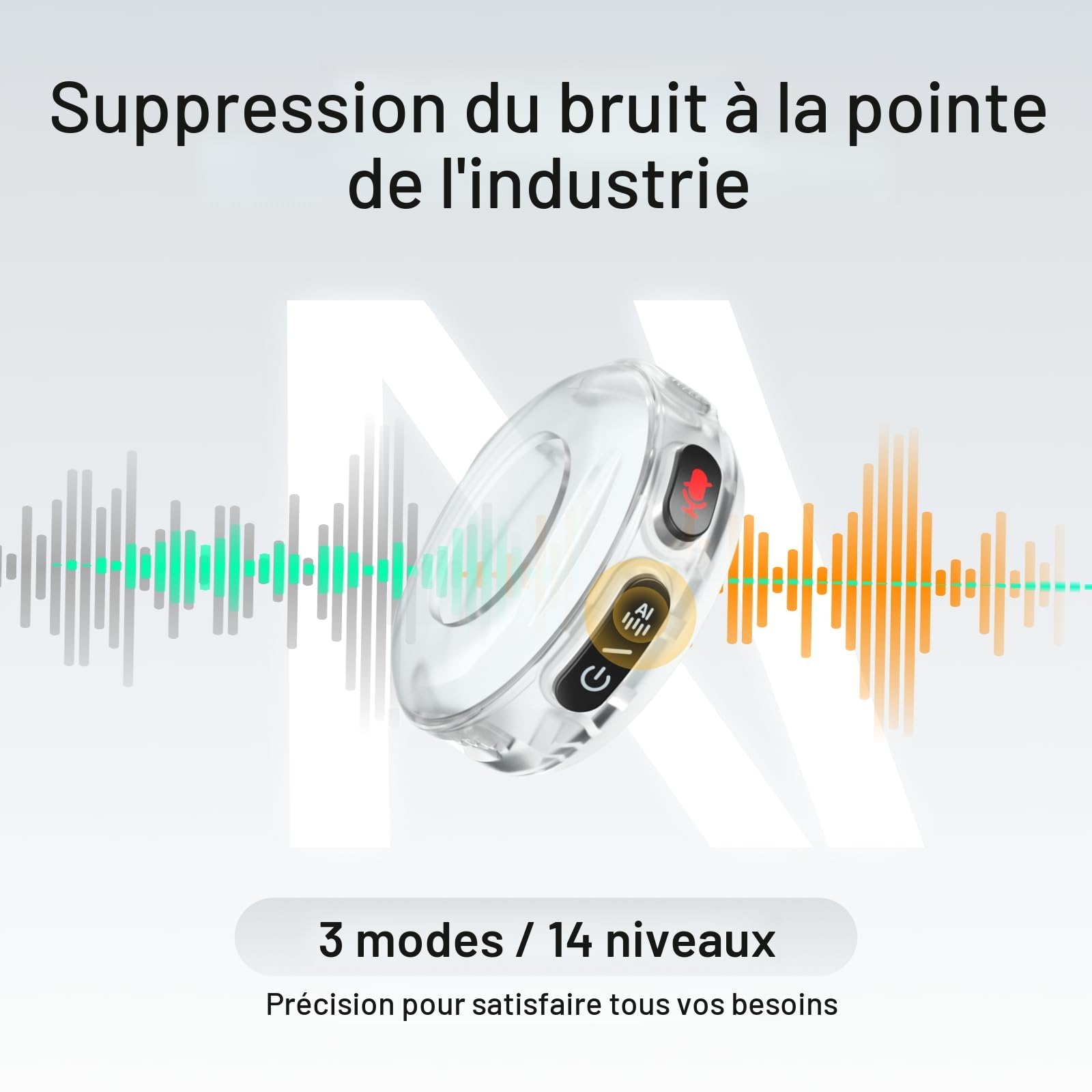 MAONO Wave T5 micro cravate pour iphone 16/15, Android et PC (USB-C), mini micro sans fil avec 48 kHz/24 bits, autonomie de la batterie 30H, portée 300 m, réduction du bruit, pour vlog/podcast/streams