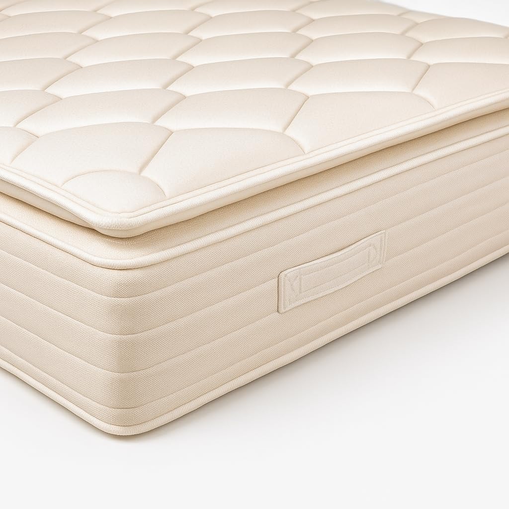 PIKOLIN Colchón de Muelles Normablock Pillow Top con Topper Integrado una Cara CM11046 Firmeza Media con Altura 33 cm Confort con Efecto Micromasaje