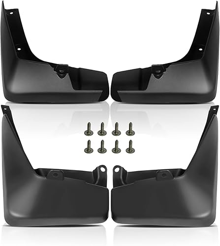 A-Premium Juego de 4 unidades de guardabarros con accesorios compatibles con Toyota Corolla 2014 2015 2016 2017 L4 1.8L, sedán 4 puertas, delantero