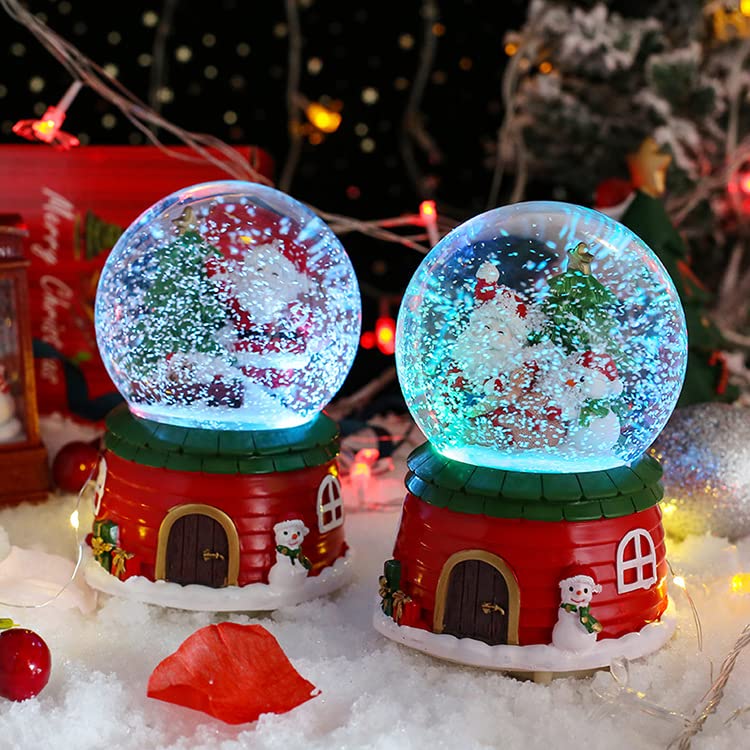 Amazon | スノードーム クリスマスオルゴール クリスマススノーハウス