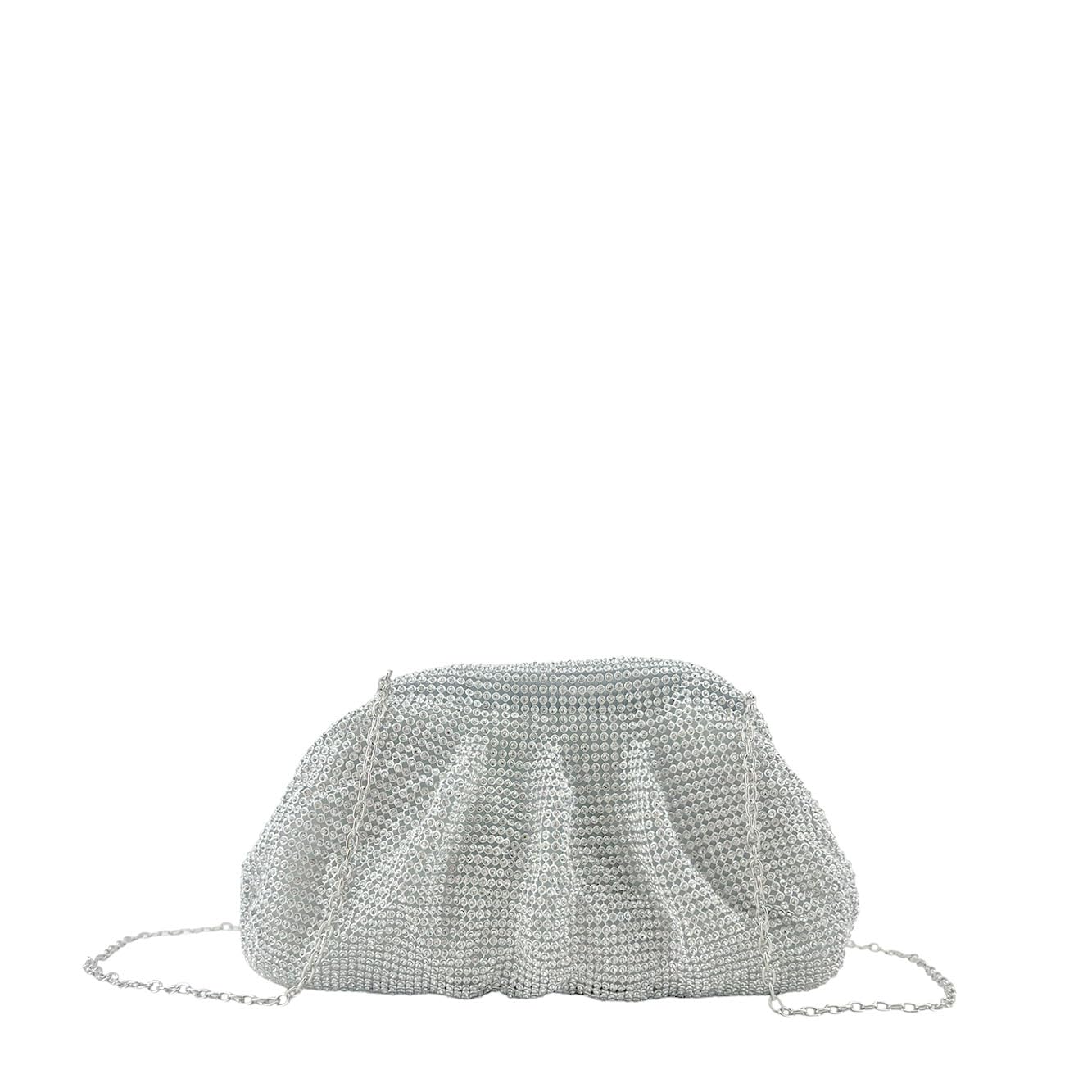 MODELISA - Bolso De Fiesta Clutch Con Brillos Cadena De Hombro Boda Evento Ceremonia Mujer