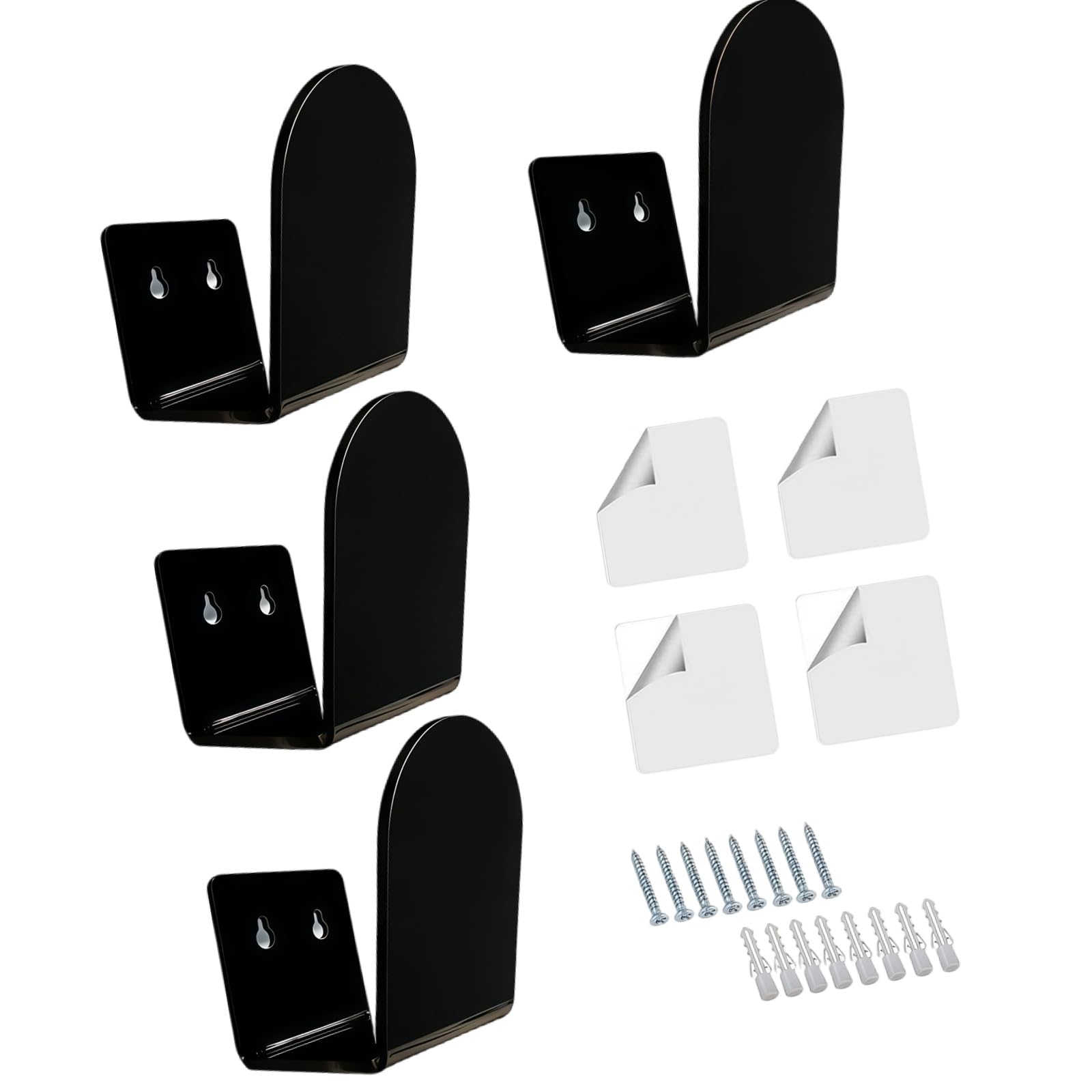 yanzunlrn 4 Piece Sturdy Acrylic Baseball Glove Wall Mount Stand for Player and Fan Baseball Glove Display Rack