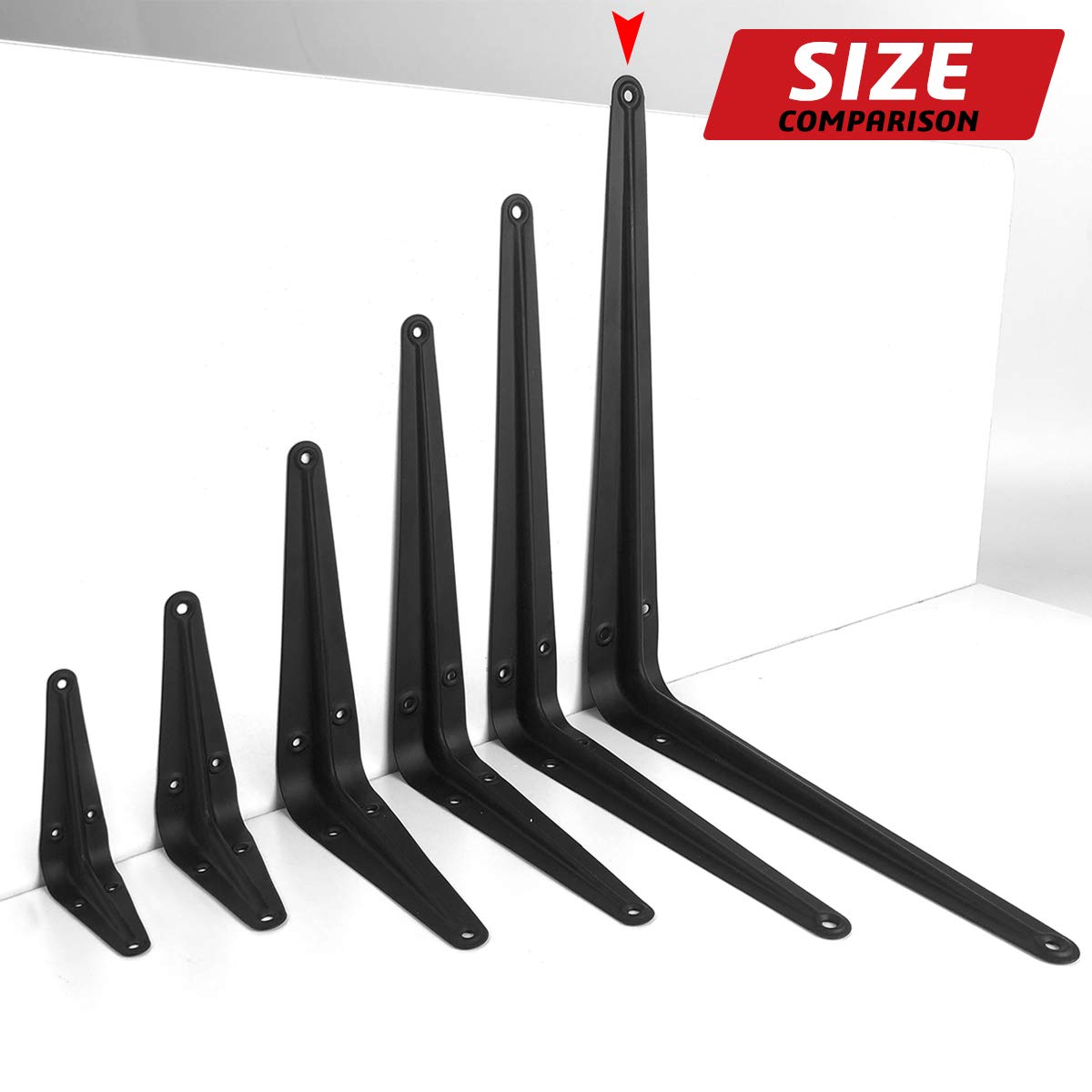 20 sztuk wsporników do półek 30 cm, wytrzymałe wsporniki narożne w kształcie litery L, metalowy wspornik kątowy do zawieszenia, pływające wsporniki półek do półki ze śrubami