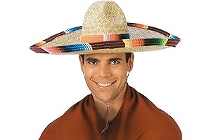 Massive Sombrero Embellished with Rainbow Hues: An Enchanting Headpiece
