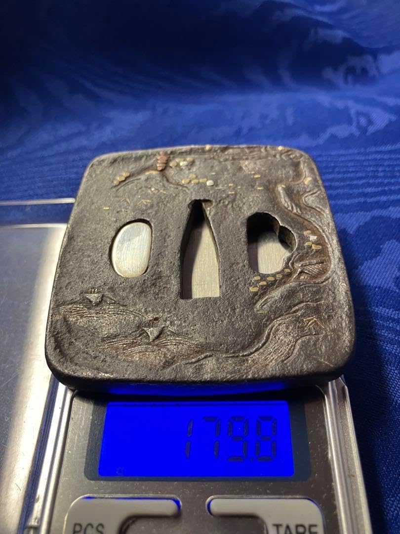 自然の風景 鍔(つば) 約6.5cm 鉄鍔 加工所取寄せ品】竹刀用・