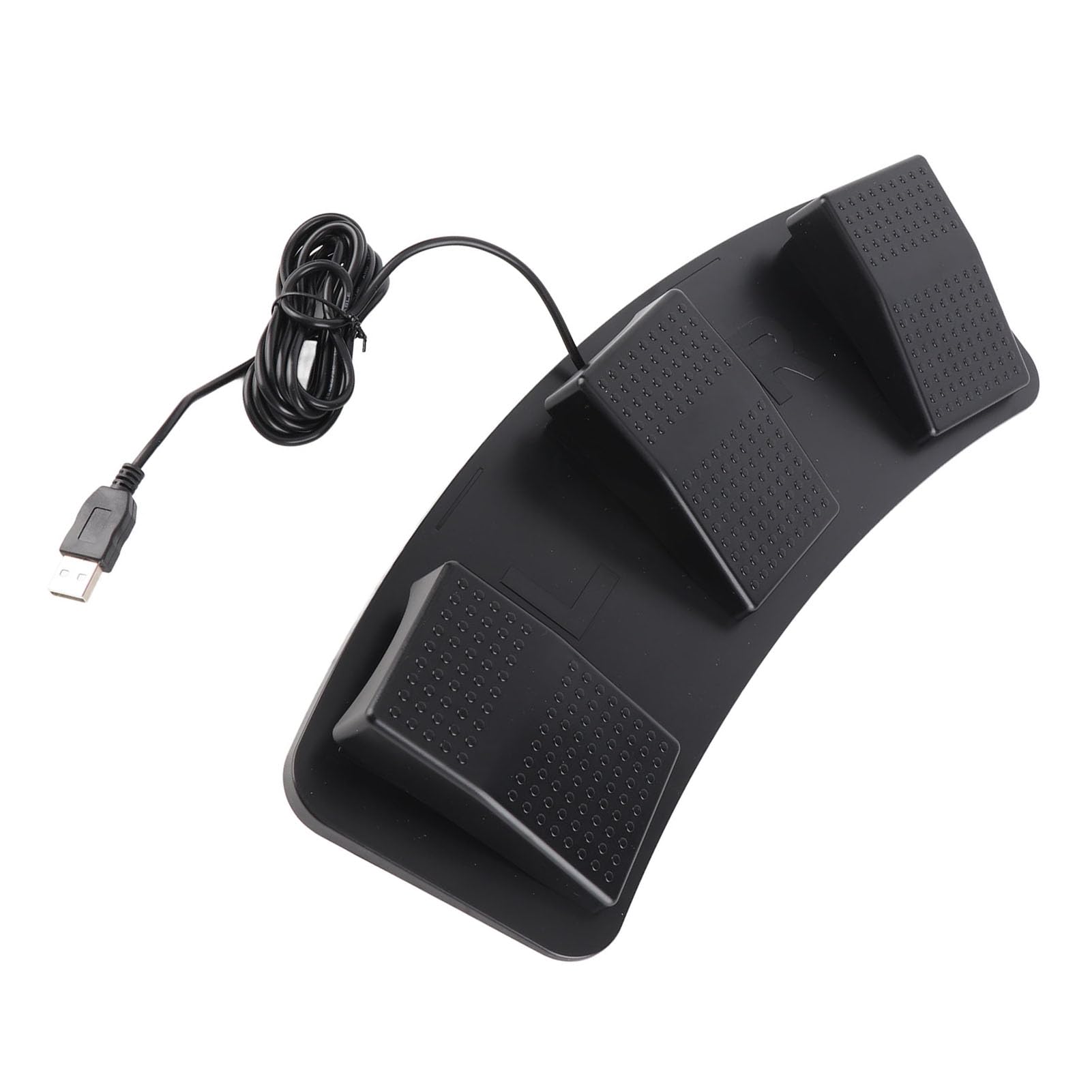 Interruptor de pie USB con pedal de 3 posiciones en plástico ABS para control de PC 7