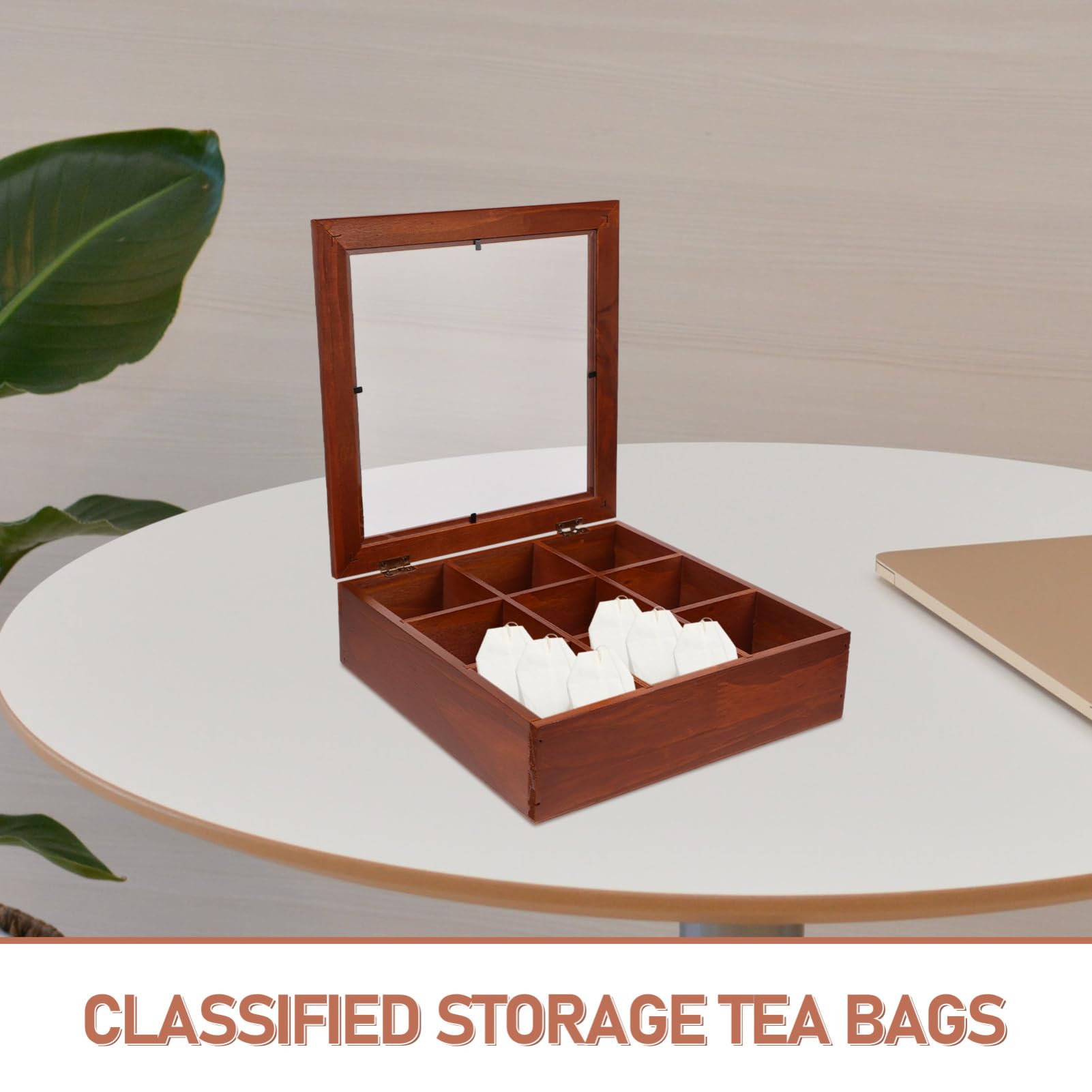 Caja De Almacenamiento De Madera Organizador De Sobres De Té y Azúcar Soporte Para Paquetes Para Cafeterías y Restaurantes