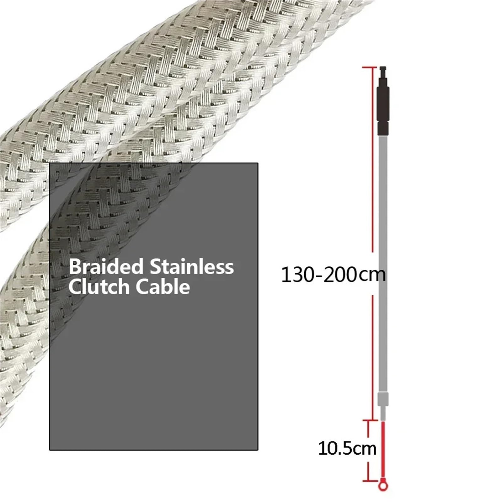 Zestaw naprawczy linek hamulcowych Akcesoria linki sprzęgła stali nierdzewnej oplocie pasujące samochodów sportowych Do Harley/Electra Tour Glider(150cm)