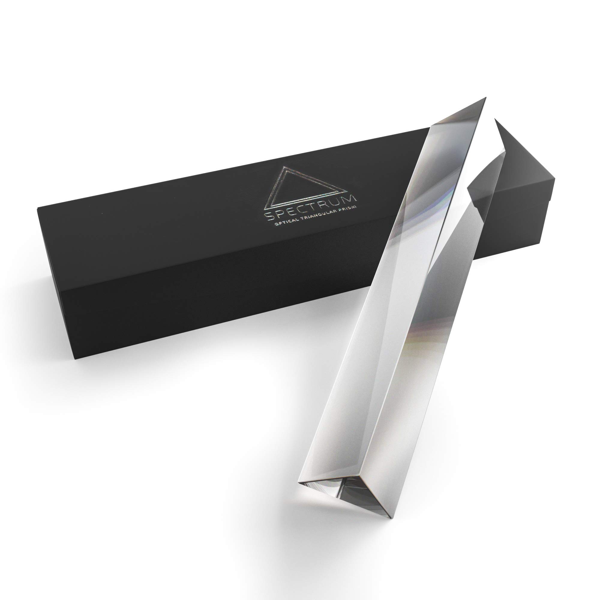 6 Triangular Photography Prism - Premium Quality Optical Crystal Glass for Photography and Light Spectrum Physics 150mm