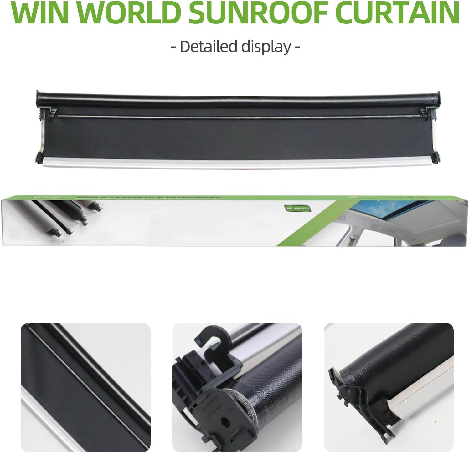Car Sunroof Roller Shutter Assembly for Mercedes-Benz S-Class Chassis 222 Accessories Sunroof Sunshade Universal Sunroof Rear Section Replace # A2227800800