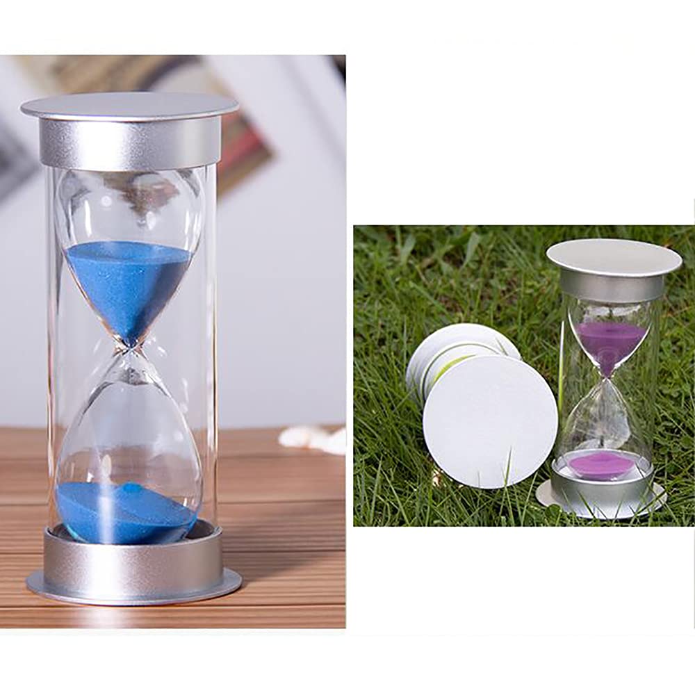 Temporizador, Reloj de Arena con Temporizador 5/10/15/20/30/45/60 Minutos, Ideal for niños, aulas, cocinas, Juegos y decoración del hogar la Oficina(BLU,15 Minutes)