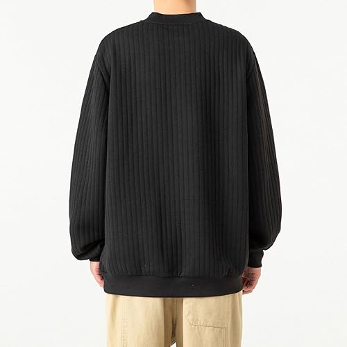 Miniatura 3 de Camisas de Manga Larga para Hombre, suéter de Punto ligero, suéter informal con botones, ajustado elástico