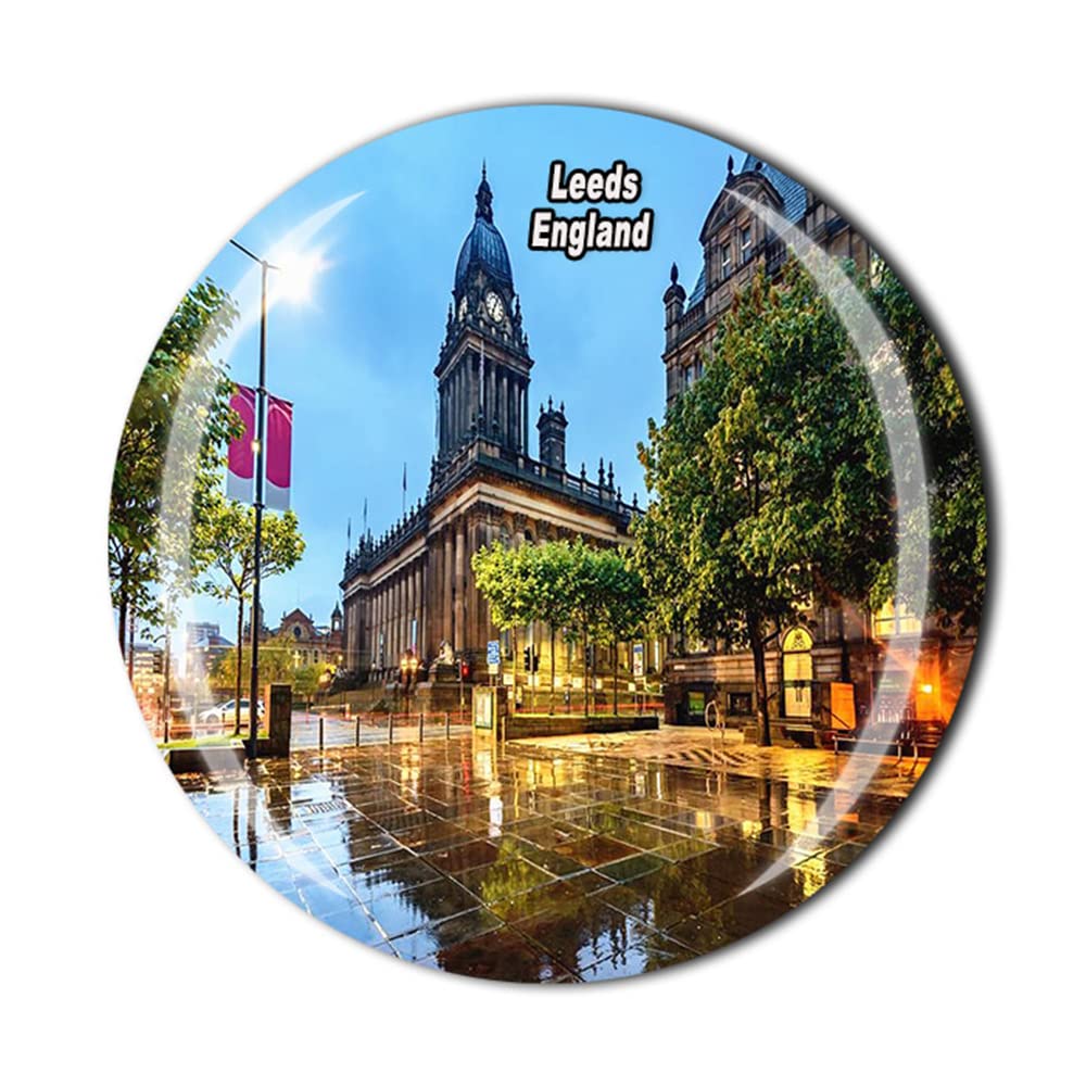 Leeds England United Kingdom Fridge Magnet Souvenir Gift Refrigerator Magnetic Sticker Collection
