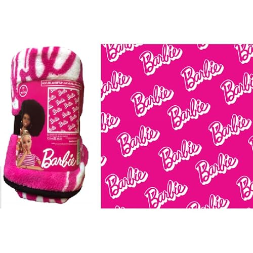 MATTEL Mantas Infantiles de la Marca Modelo Manta coralina Barbie