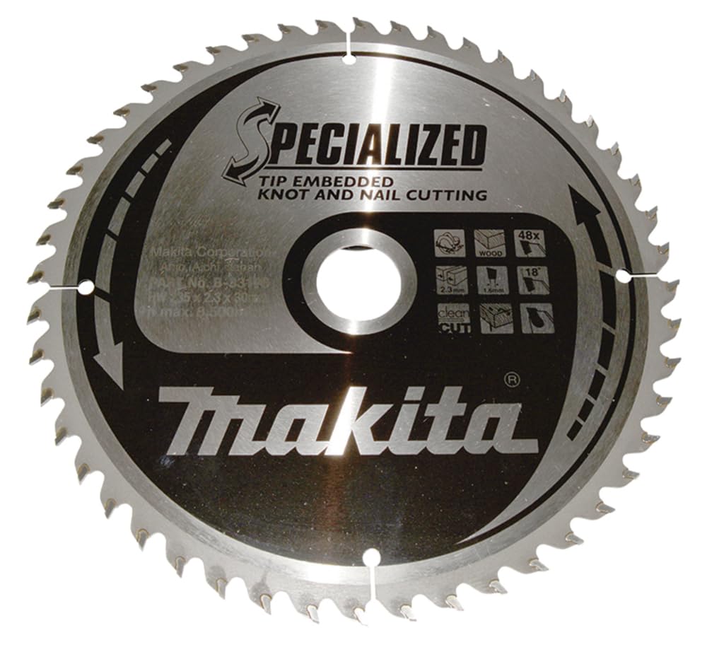Makita B-33196 Lama Sega Circolare Specialized 235x30mm 48T Legno chiodato
