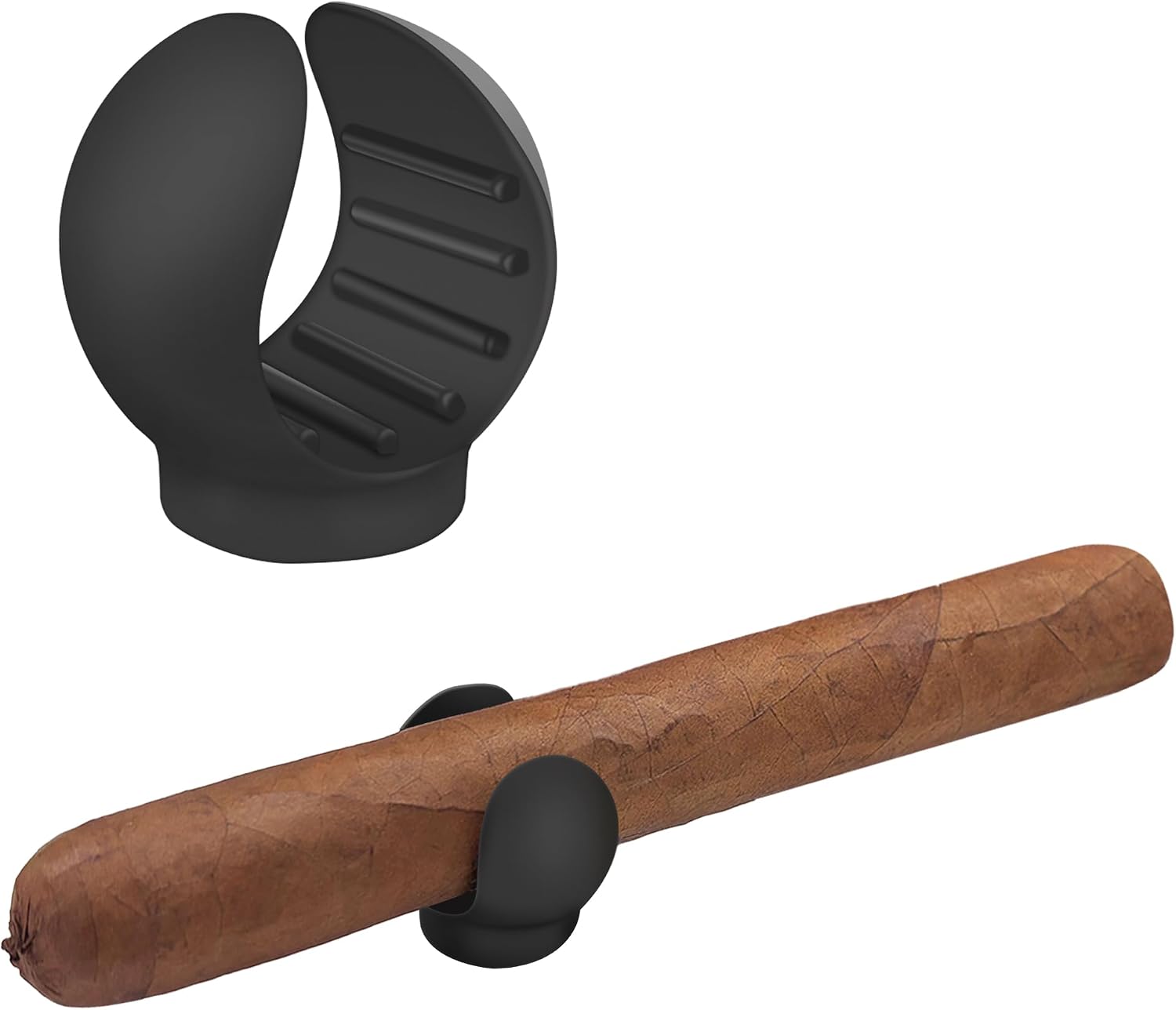 Magnetic Cigar Holder for Golf Carts - Versatile, Fire-Retardant and Elasticity Silicone Stogie Clip, Perfect for Golfing Fishing Camping and Outdoor Activities Ideal Gift for Men