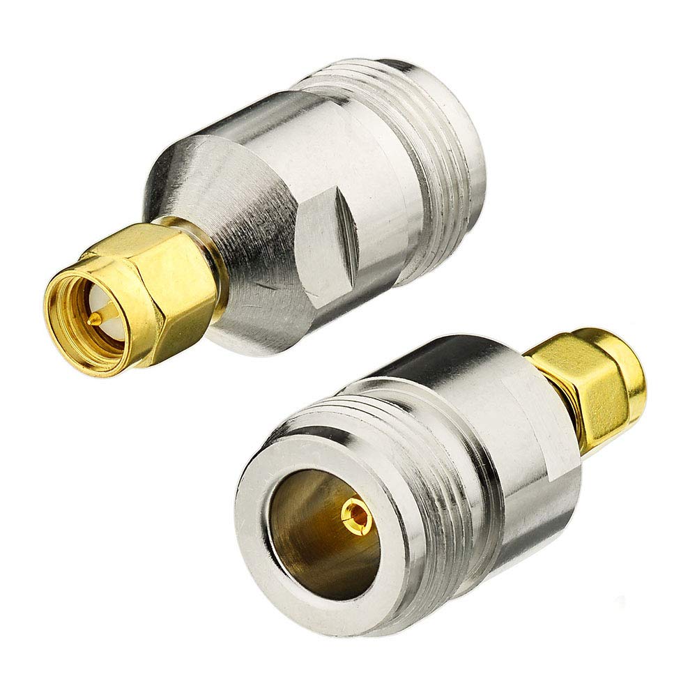 Adaptateur Coaxial N Mâle Vers SMA Femelle - Faible Perte, VSWR ≤1.1, 50Ω - Pour Antennes, WiFi, GPS, Télécoms