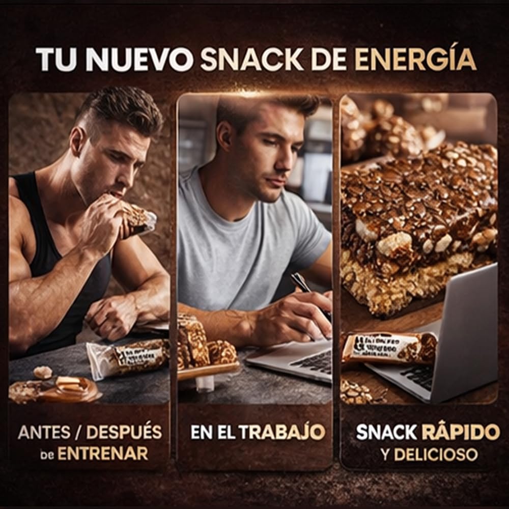 GN NUTRITION FLAPJACK | Barritas Energéticas de Avena | Cajas de 24 unidades | Sabor BOMBON ROCHER
