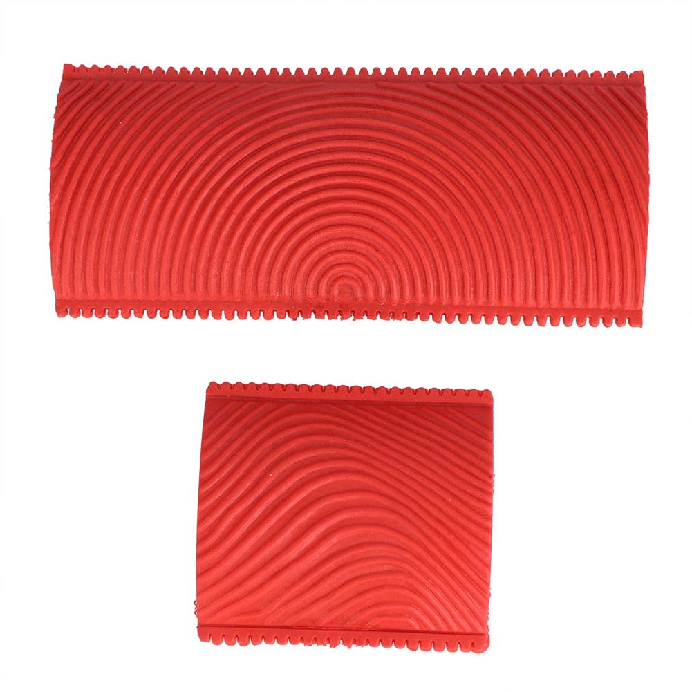 Rubber Wood Grain Brush for Wall Decoration, Serrated Painting Tool for DIY Home, Office, Coffee Shop Decor