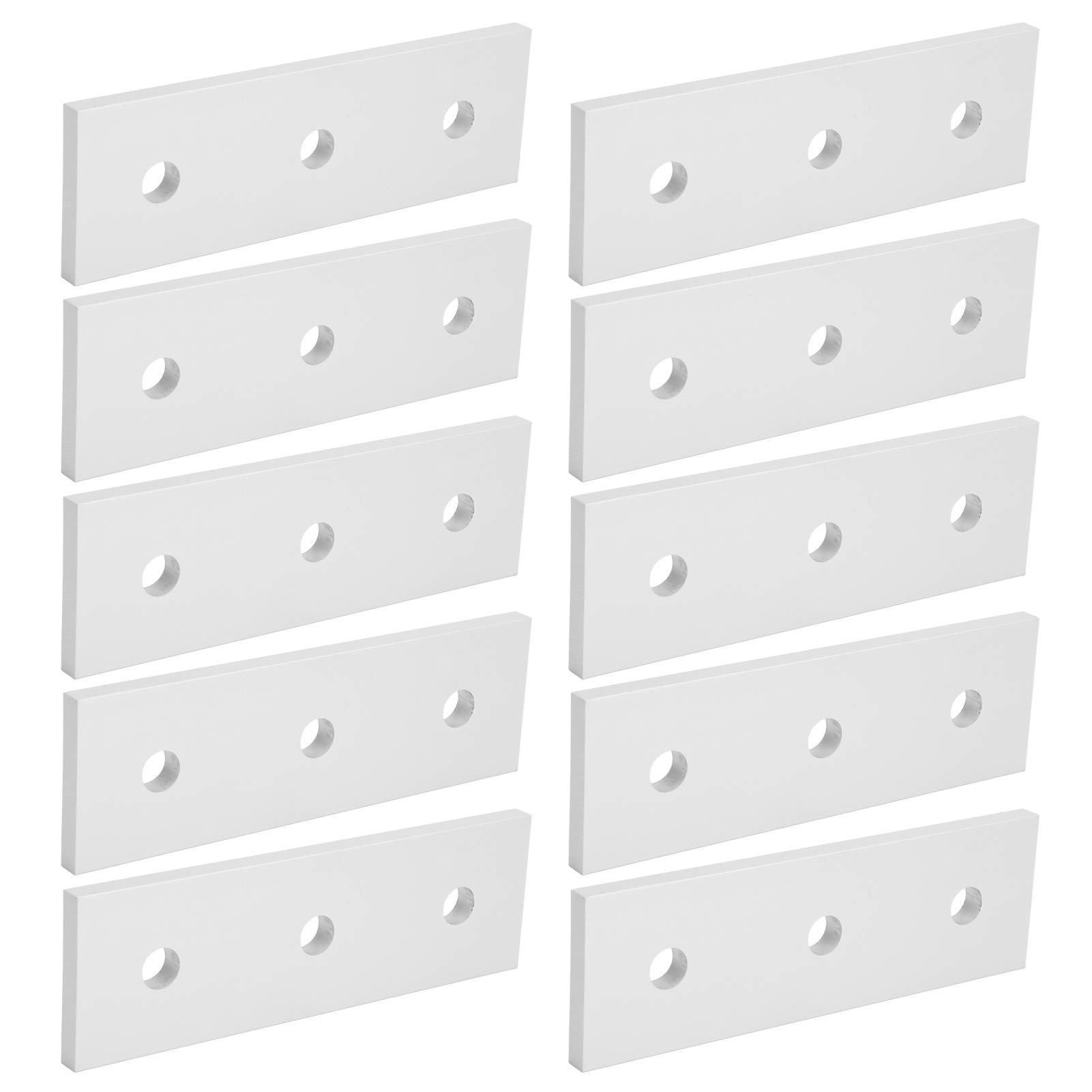 Placas de unión planas de aluminio 4040 para refuerzo de paneles, 10 uds