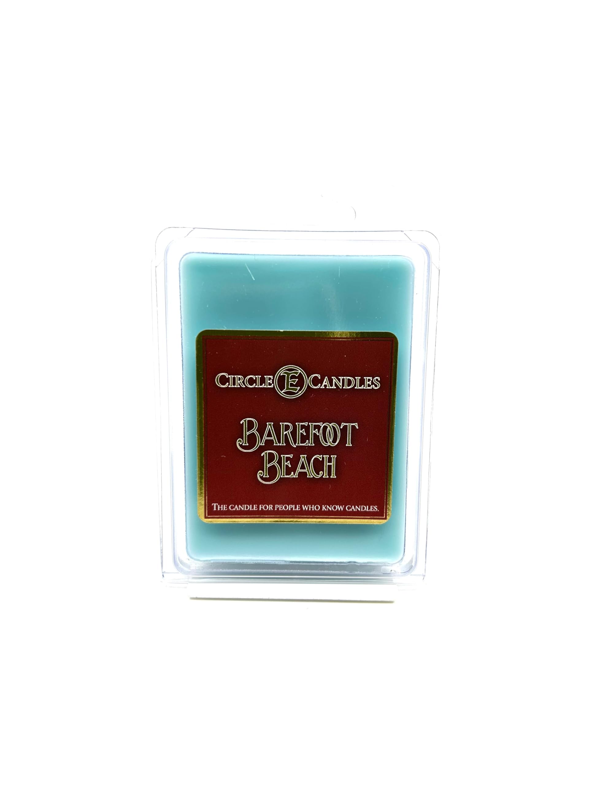 Circle E Candles, Barefoot Beach Scent, Extra Small Size Mini-E Tart, 3oz Package of 6