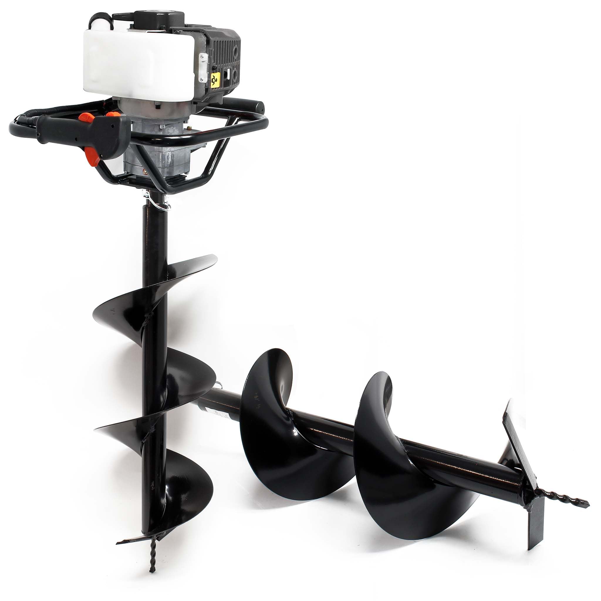 Zestaw wiertnicy glebowej z silnikiem benzynowym 1,4kW i 52cm³ łącznie z wiertłami 250mm i 300mm