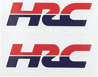 HRC (ホンダ・レーシング) 公式 ステッカー 耐候 転写 トリコカラー(白文字) Lサイズ(w150mm×2枚)