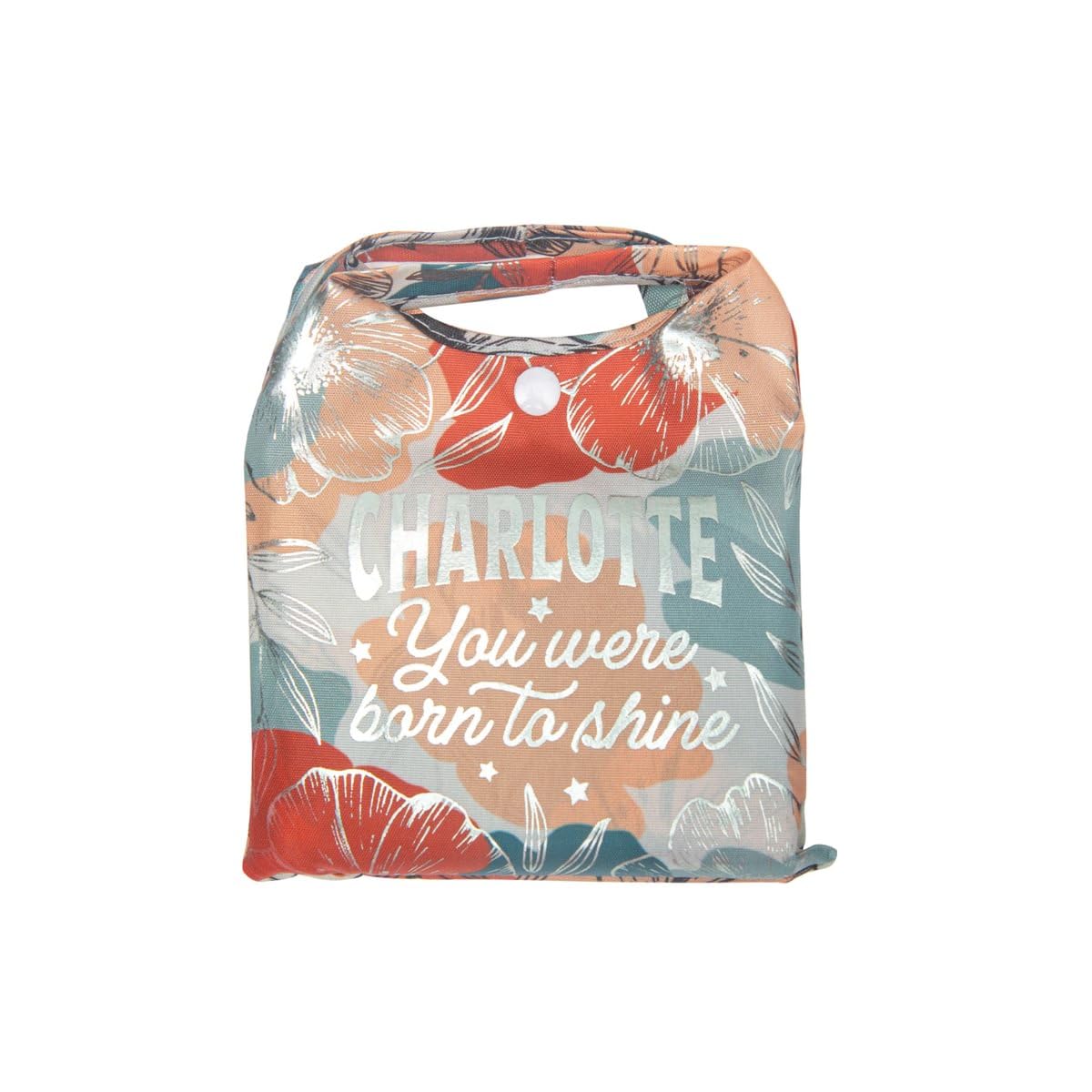 History & Heraldry Personalised Sparkle Shopper Bag (Charlotte) — image 1