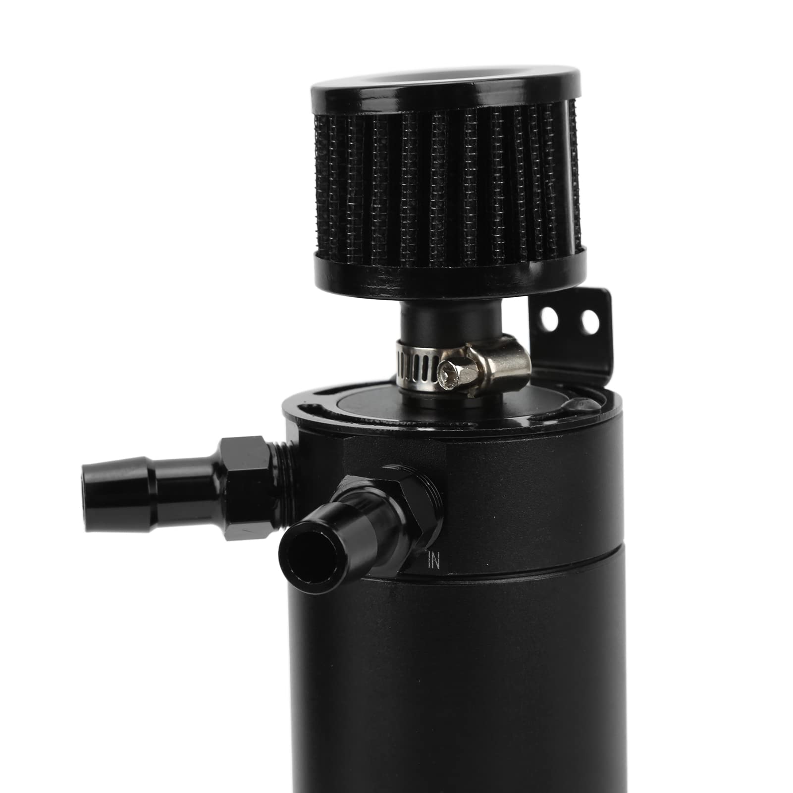 Lata De Captura De Aceite Universal De 2 Puertos, Separador De Aceite Del Tanque De Depósito De Aceite, Kit De Lata De Captura De Aceite Con Filtro De Ventilación Para Motor De Camión De Coche