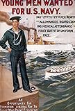 Navy Recruiting Poster NYoung Men Wanted For US Navy American Recruiting Poster C1900-1910 Poster Print by (18 x 24)