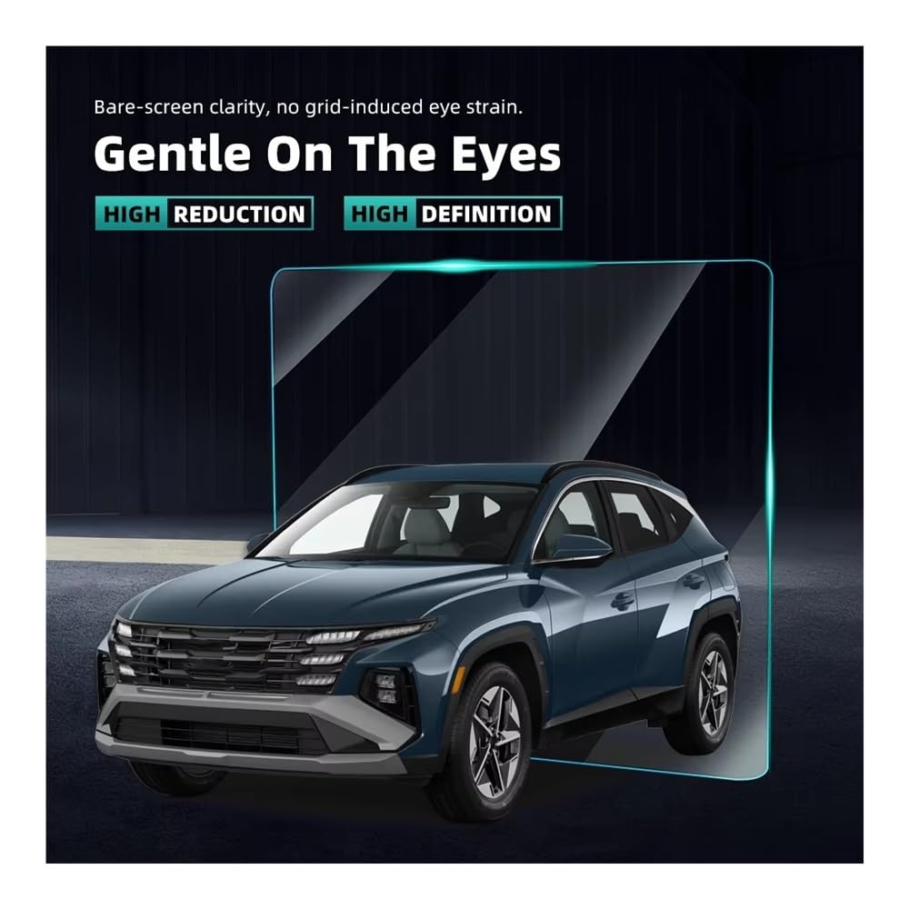 Set di pellicole protettive per Schermo Auto per Hyundai Tucson 2024-2025 Pellicola Protettiva in Vetro temperato per Auto navigatore GPS cruscotto Pannello climatizzatore