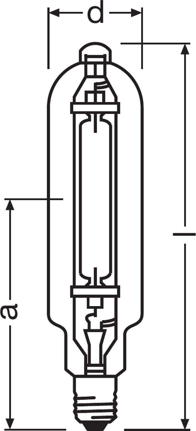 Osram Powerstar-Lampe HQI-T 1000/D, tageslichtweiß, 4008321527035