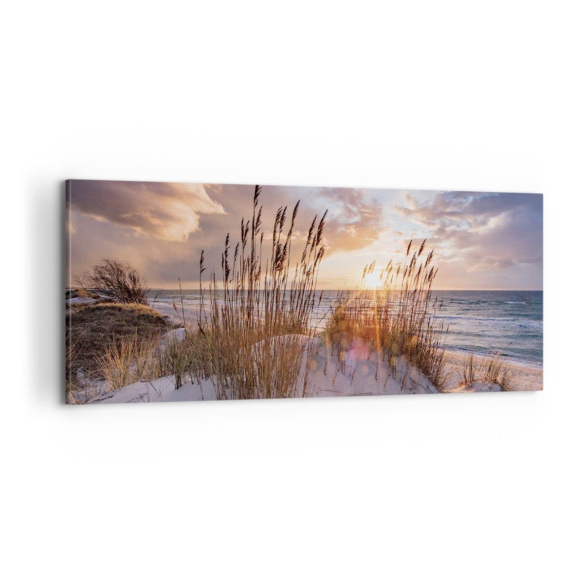 ARTTOR Lienzos decorativos 100x40cm Cuadro Sobre Lienzo Moderno Oeste En La Playa Grande Dormitorio Cocina Cuadros Pared Imágenes Cuadros Decoracion Salon Wall Art Prints Decor Canvas AB100x40-4710