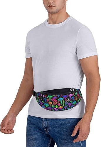 Miniatura 209 de Graffiti Instrument Music 80s 90s Microphone Fashion Casual Fanny Pack Waist Bag Men Women Adjustable Belt Waist Bag For Travel Hiking Cycling